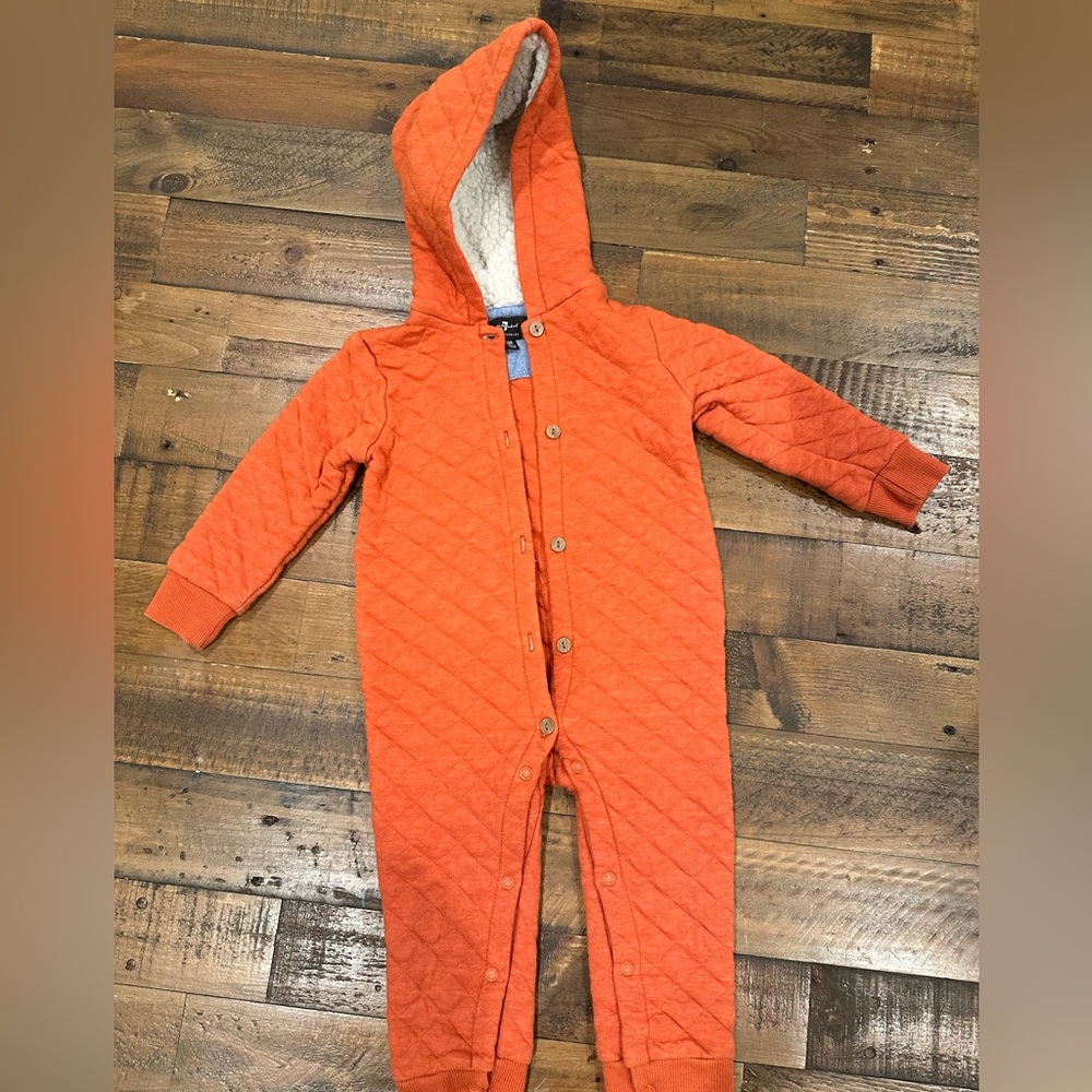 7 For All Mankind orange toddlers jumpsuit size 18months